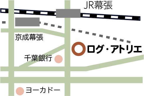 ログ・アトリエ教室案内・地図